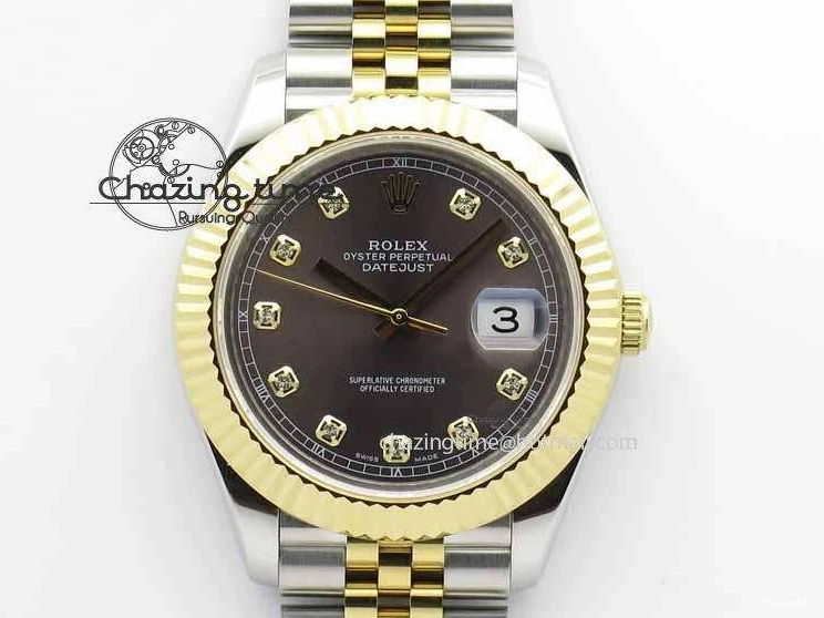 Dial Bracelet Maker II Jubilee SS 41mm Best Edition Diam YG A2813 Gray On BP DateJust 0224